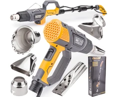 Powermat Elektrinis karšto oro pistoletas 3-in-1, 2000W, su 5 antgaliais, piktžolių deginimui, grilio uždegimui, dažų šalinimui, karšto oro pistoletas