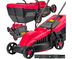 Red Technic Elektrinė vejapjovė, 2200W su laidu, 32cm pjovimo plotis, su 30L surinkimo krepšiu, reguliuojamas aukštis