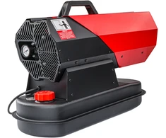 Red Technic Alyvos šildytuvas, 30 kW, pramoniniam ir žemės ūkio naudojimui, dyzelinas ir lengvasis šildymo mazutas, didelio našumo patalpų šildytuvas, nešiojamas statybinis šildytuvas