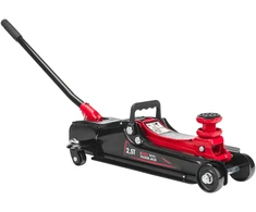 Red Technic Automobilinis domkratas, varlės tipo, 2500 kg talpa, su 30 mm prailginimu, žemo profilio hidraulinis domkratas garažui ir dirbtuvėms, sunkiasvorių transporto priemonių kėlimas