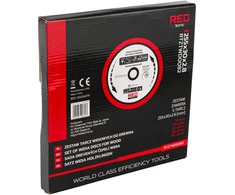 Red Technic Karbido antgaliais dengtų pjūklo diskų rinkinys, 255 mm medienos pjovimo diskai, 5 vnt. diskinėms, kampinėms, stalinėms pjovimo staklėms, ATB danties geometrija