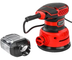 Red Technic Ekscentrinis šlifuoklis, 1100W elektrinis kintamo greičio, su 24 šlifavimo diskais, medienai, metalui ir automobilių reikmėms