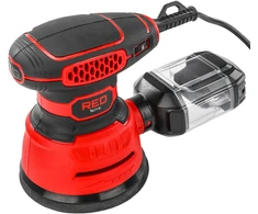 Red Technic Ekscentrinis šlifuoklis, 1100W elektrinis kintamo greičio, su 24 šlifavimo diskais, medienai, metalui ir automobilių reikmėms