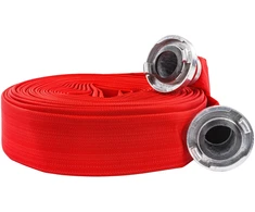 Red Technic Drobės gaisrinė žarna nešvariam vandeniui, septiko žarna su greitosiomis jungtimis, 30 metrų sodo žarna, 5.08 cm vandens perkėlimo žarna