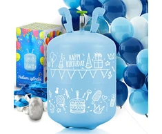 Helio balionas 0,20 m3 su balionais ir juostele Ricokids