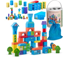 Mediniai lavinamųjų kaladėlių komplektai RK-871 Ricokids