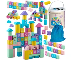 Mediniai lavinamųjų kaladėlių komplektai RK-871 Ricokids