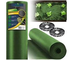 Sodo agrotekstilė 1,6 m x 50 m 70 g/m2 + 100 „Plonos“ smeigtukų - žalia
