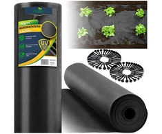 Sodo agrotekstilė 1,6 m x 50 m 90 g/m2 + 100 „Plonos“ smeigtukų - juoda