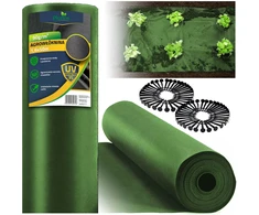 Sodo agrotekstilė 1,6 m x 50 m 90 g/m2 + 100 „Plonos“ smeigtukų - žalia