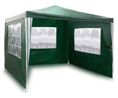 Sodo paviljonas su 3 sienomis, 3 x 3 m, žalias, Plonos