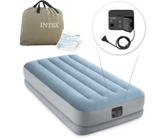Pripučiamas čiužinys 191x99x36 cm su įmontuotu elektriniu siurbliu INTEX 64166