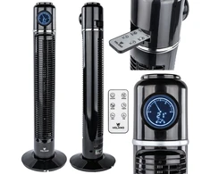 Velano Koloninis ventiliatorius, su LED ekranu, nuotolinio valdymo pultu, osciliacija, 50W, 3 greičio nustatymai, laikmatis, miegamajam, svetainei, biurui