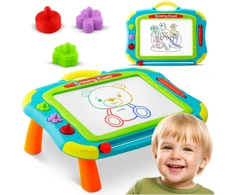 Ricokids piešimo lenta + stalas - mėlyna