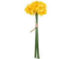 Home4You Dirbtinė gėlė „FLOWERLY“, 40 cm, 6 vnt. narcizų puokštėje, geltoni