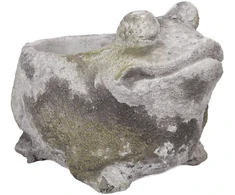 Gėlių vazonas STONE 19×15,5xH14cm, varlė