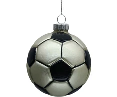 Kalėdinis papuošalas JOY FOOTBALL D7.5cm, stiklas