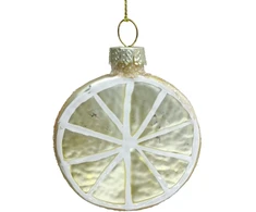 Kalėdinis papuošalas JOY LEMON 6,5 cm, stiklas