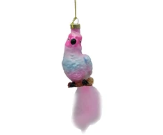 Kalėdinis papuošalas JOY PARROT 18cm, stiklas