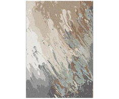 Kilimas „SANFORD-8“, 100 x 150 cm, mėlynas/smėlio spalvos