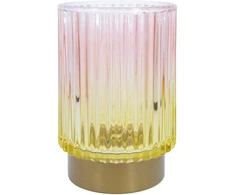 LED šviestuvas WINGS AMBER H13cm daugiaspalvis, su taimeriu