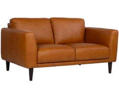 Lova Dvivietė sofa „HAVANNA“, konjako rudos spalvos
