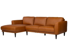 Lova Kampinė sofa „HAVANNA LC“, konjako rudos spalvos