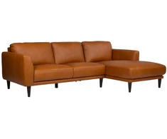 Lova Kampinė sofa „HAVANNA RC“, konjako rudos spalvos