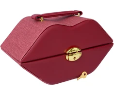 Papuošalų dėžutė SEZANE LIPS 25x12x12,5cm, raudona