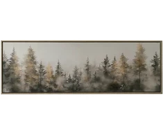 Sienų meno kūrinys WALLY 30x90cm, Eglės miškas