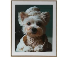 Sienų meno kūrinys WALLY 40x50cm, mažytis šuo