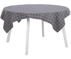 Stalo servetėlė „LINEN“, 136 x 136 cm, pilka, kvadratinė