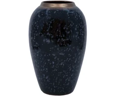 Home4You Vaza „TITAN STONE“, D17 x H27 cm, juoda/pilka