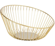 Žvakidė NISSA D25xH13cm, aukso spalvos