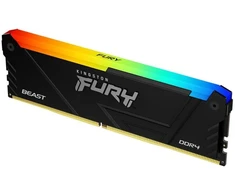 RAM Atmiņa Kingston Fury Beast RGB, DDR4, 8 GB, 3200MHz, CL16 (KF432C16BB2A/8)