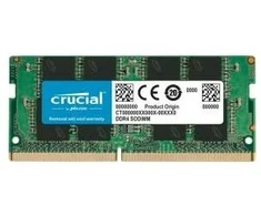 Atmiņa portatīvajam datoram Crucial SODIMM, DDR4, 16 GB, 3200 MHz, CL22 (CT16G4SFRA32A)