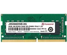 Atmiņa portatīvajam datoram Transcend JetRam, SODIMM, DDR4, 16 GB, 2666 MHz, CL19 (JM2666HSB-16G)