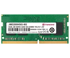 Atmiņa portatīvajam datoram Transcend JetRam, SODIMM, DDR4, 8 GB, 3200 MHz, CL22 (JM3200HSG-8G)