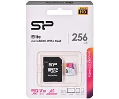 Atminties kortelė Silicon Power Elite Micro SDXC 256 GB Class 10 UHS-I/U1 A1 V10 (SP256GBSTXBV1V20SP)