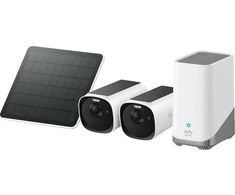 eufyCam E40 2 kamerų rinkinys HomeBase S380 + saulės skydelis E8144323