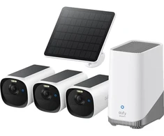 eufyCam E40 3 kamerų komplektas HomeBase S380 + saulės panelė E8144326
