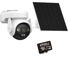 IP kamera Imou AOV PT KIT 2.4GHz Wi-Fi ir 4G 5MPx su saulės paneliu ir 64GB atminties kortele