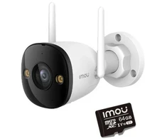 IP kamera Imou bullet 3 5MP Wi-Fi IR30 su 64GB atminties kortele