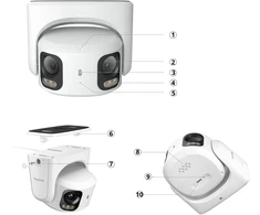 IP kamera Reolink Professional RP-PCT8MD – 4K 8MP su dviem objektyvais PoE