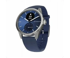 Išmanusis laikrodis WITHINGS SAS Scanwatch 2 su EKG funkcija, širdies ritmo ir SPO2 matavimu bei fizinio aktyvumo ir miego stebėjimu (42mm, mėlynas)