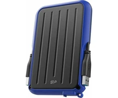 Išorinis kietasis diskas HDD Silicon Power Armor A66 5TB Juodas-Mėlyna (SP050TBPHD66LS3B)