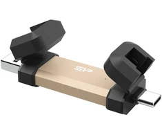 Išorinis SSD diskas Silicon Power DS72 1TB Gold (SP001TBUC3S72VPG)
