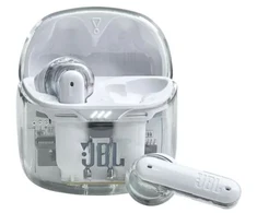 JBL TUNE FLEX - True Belaidės ausinės su triukšmo slopinimu Ghost Baltas