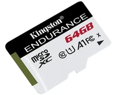 Kingston MicroSD atminties kortelė 64GB Endurance 95/30MB/s C10 A1 UHS-I