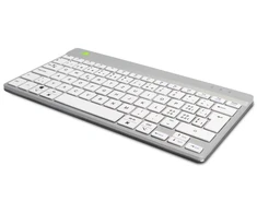 Klaviatūra R-GO Tools R-Go Tools ergonominė R-Go Compact Break klaviatūra, Bluetooth, su pertraukų programine įranga, QWERTZ (CH), Baltas